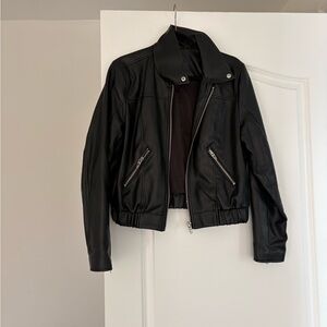 Black Faux Leather Jacket